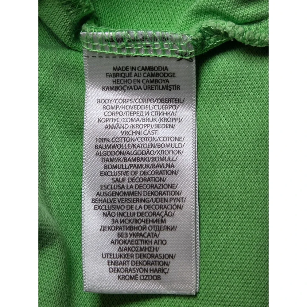 Polo Ralph Lauren Men's Classic Fit Green‎ Short Sleeve Polo Shirt Size L